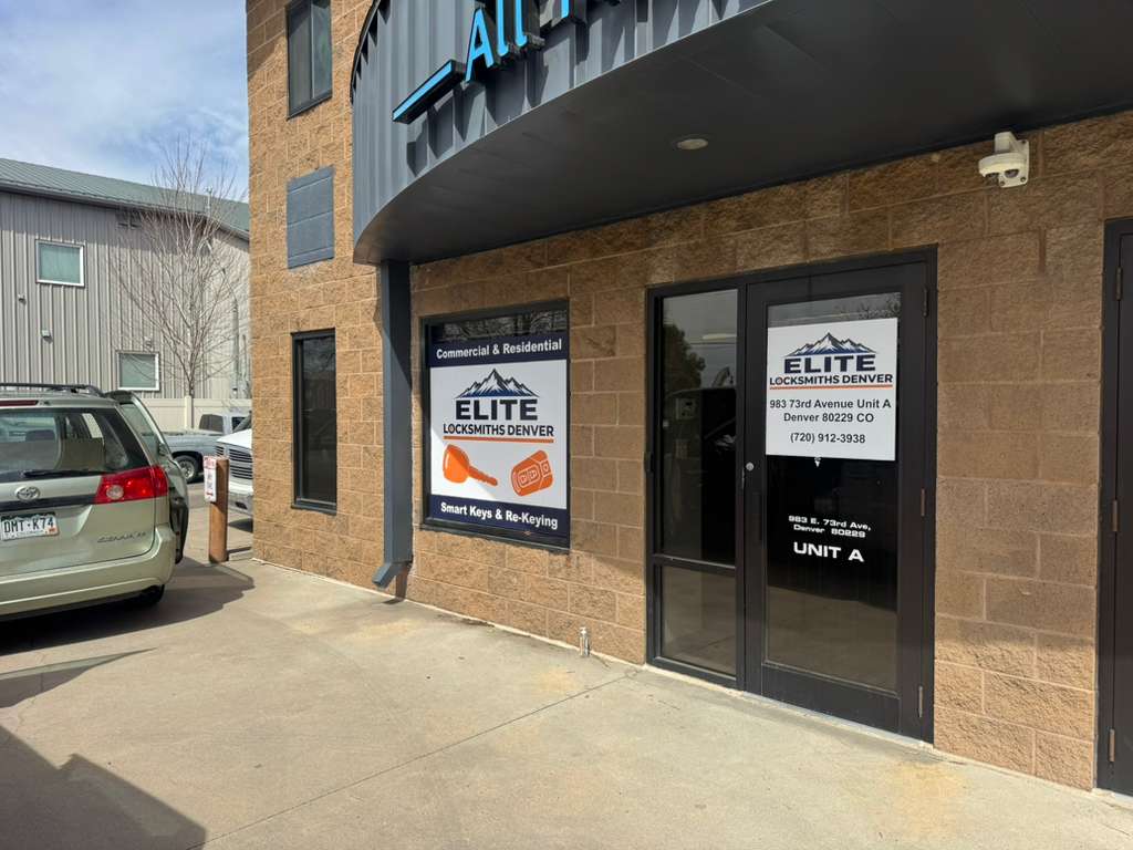 Elite Locksmiths Denver physical storefront location at 983 73rd Avenue Denver Colorado